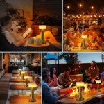 Copper Rechargeable, Cord-Free Lamp - 3 Brightness Modes - Image 6