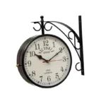 Dolva Double Sided Station Clock - Black - Image 4