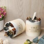 Ashae Dried Flower Soy Wax Candle - Lemon - Image 4