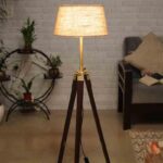 Tall Tales Tripod Floor Lamp - Beige