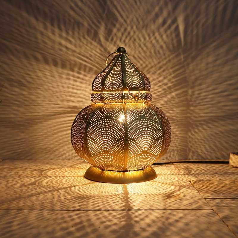 table-lamp-antique-turkish-table-lamp-1 Antique Turkish Lantern Lamp - Image 1